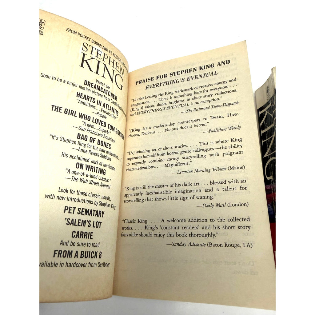VINTAGE Lot of 3 Stephen King - Bag of Bones, Dark Tower, Everything's Eventual
