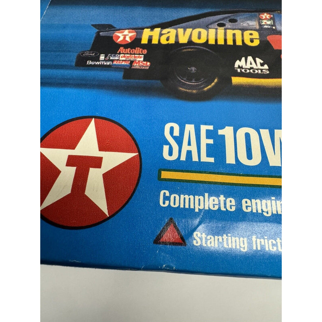 VINTAGE FACTORY SEALED BOX 12 Chevron Havoline SAE 10W-40 Motor Oil, 1 Quart USA