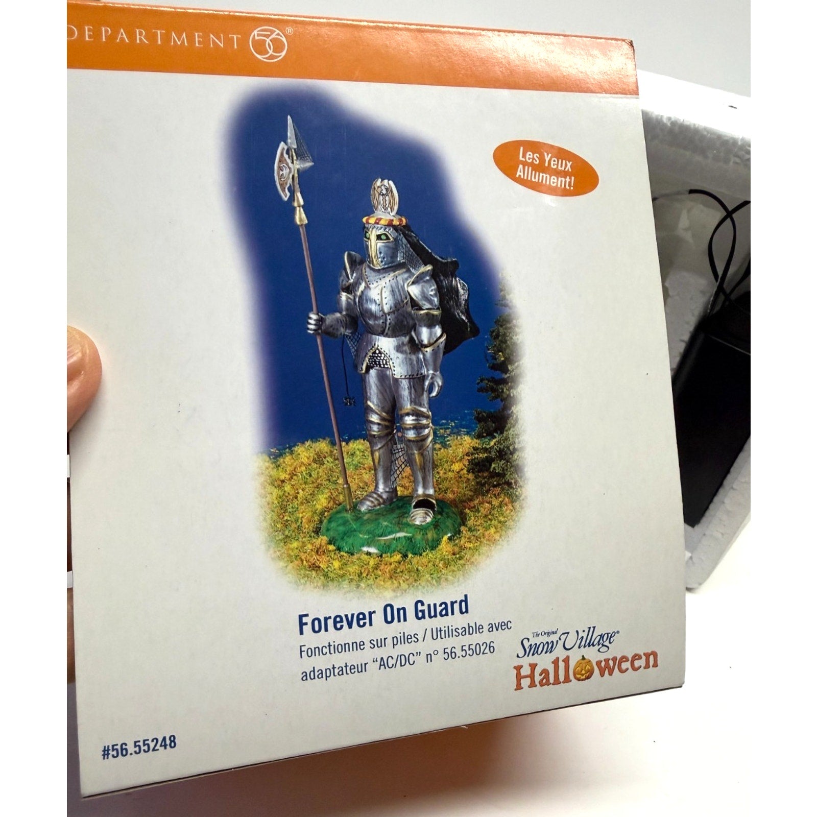 Vintage Dept 56 Forever On Guard Halloween Village Accessories Knight 56.55248