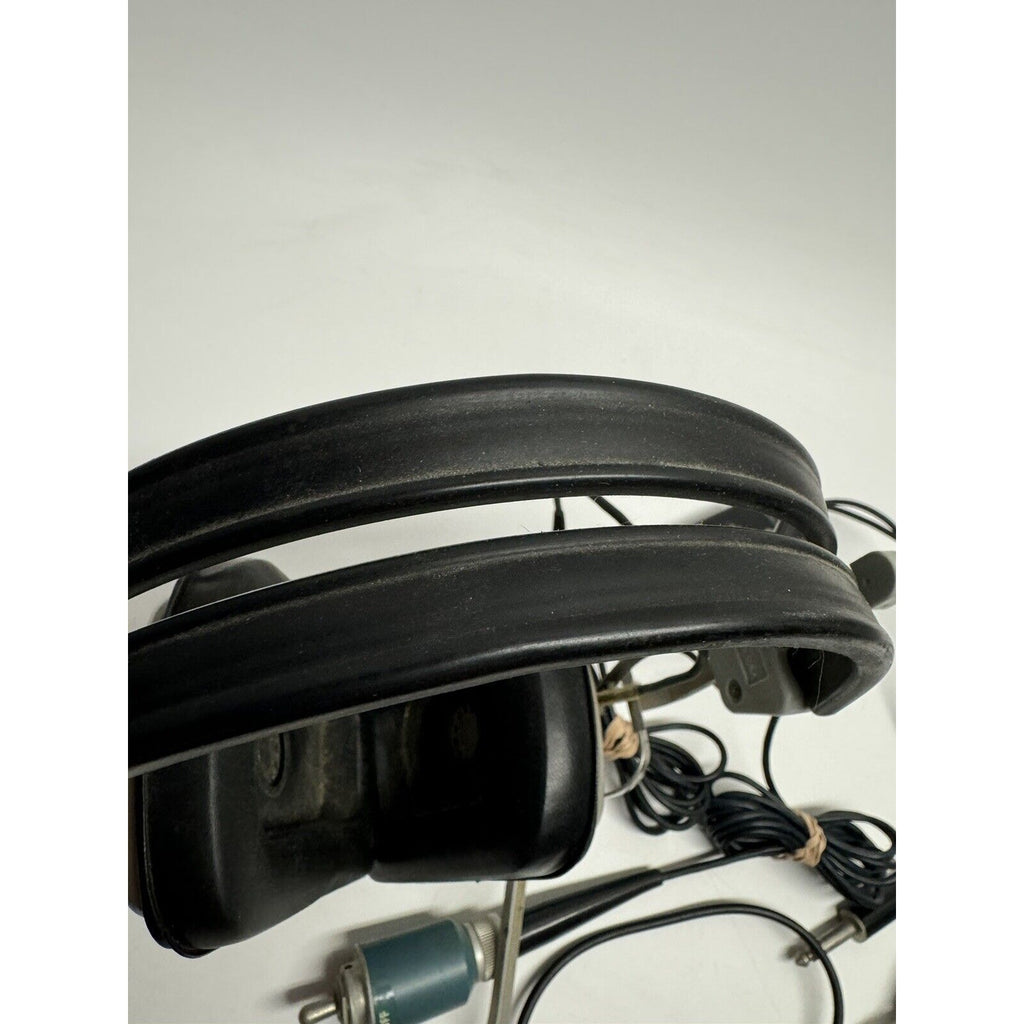 VINTAGE Telex Headphones Talking Airplane Pilot Aircraft Aviation -- UNTESTED
