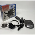 VINTAGE SANYO Portable CD Player Compact Disc Anti Shock CDP-650 WORKS!