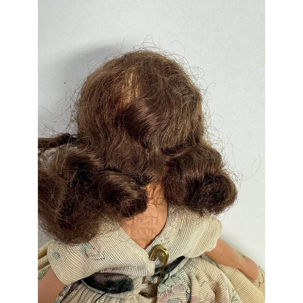 Vintage 1950s Nancy Ann Story Book Bisque Doll 5.5" Brown Hair