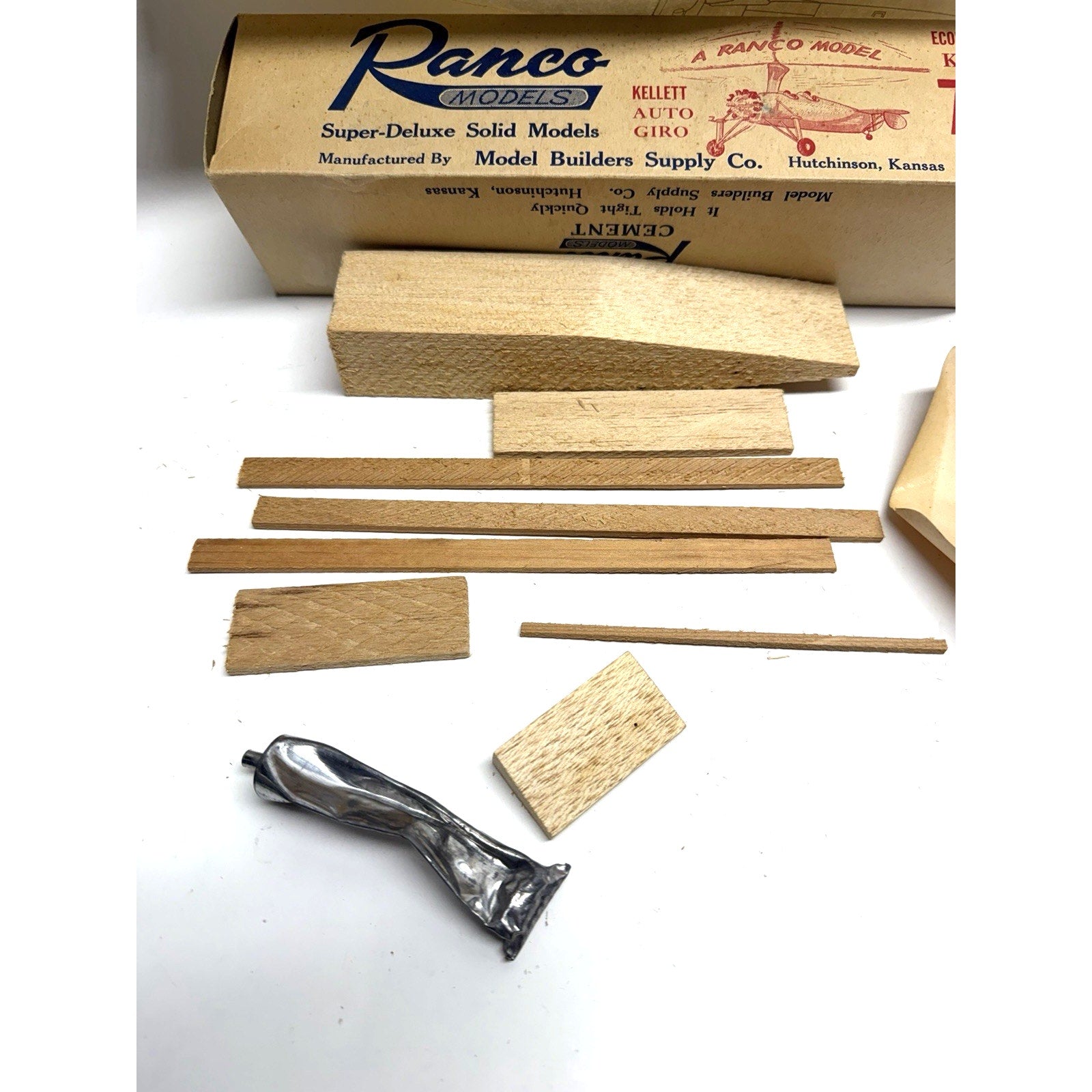 VINTAGE NOS 50s Ranco Models Kellet Auto Giro Airplane Kit by Model Builders Sup