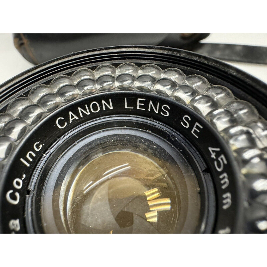 VINTAGE Canon Canonet 35mm Silver Point & Shoot Film Camera Made in JAPAN