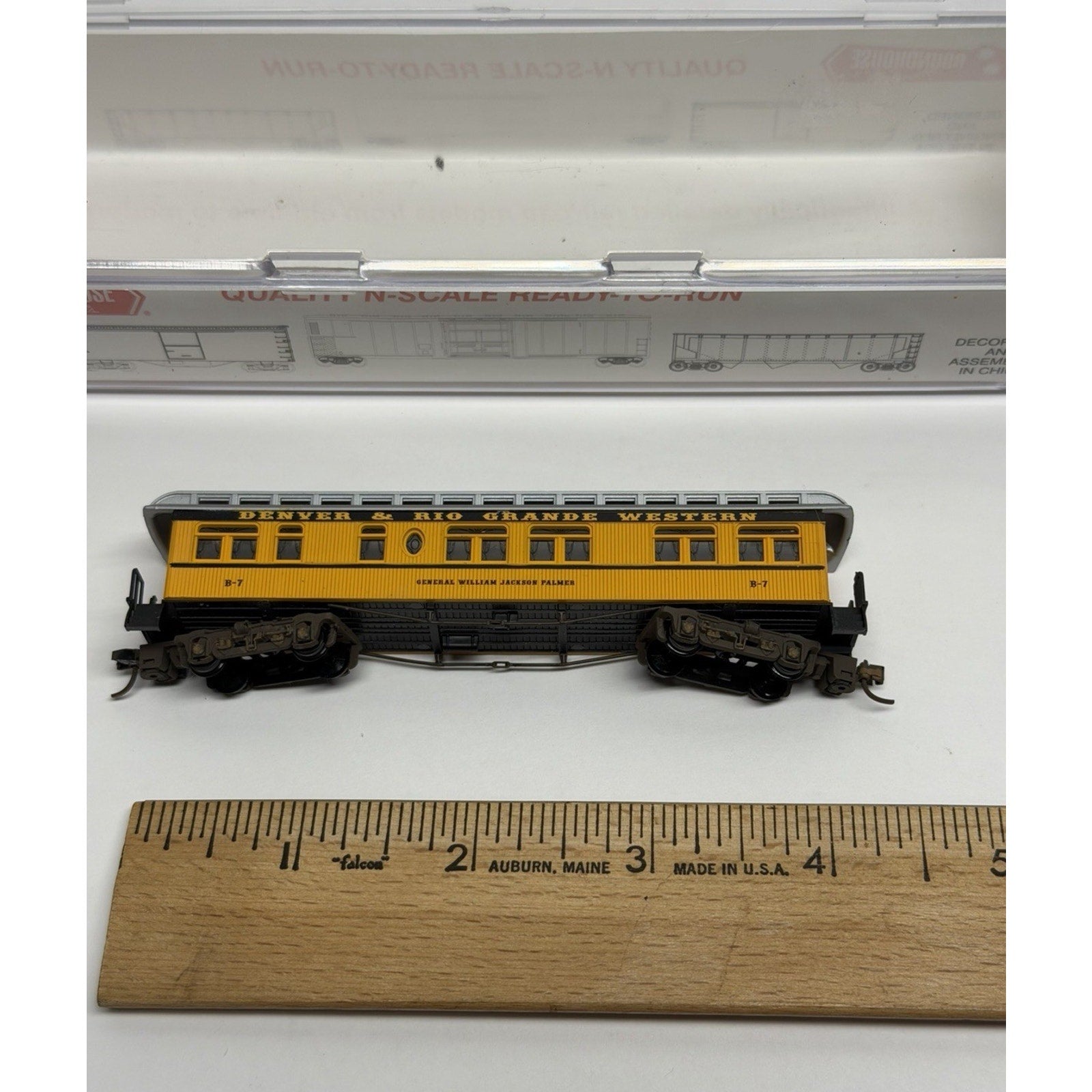 Vintage NOS N Roundhouse 85404 34' Overton Business D&RGW