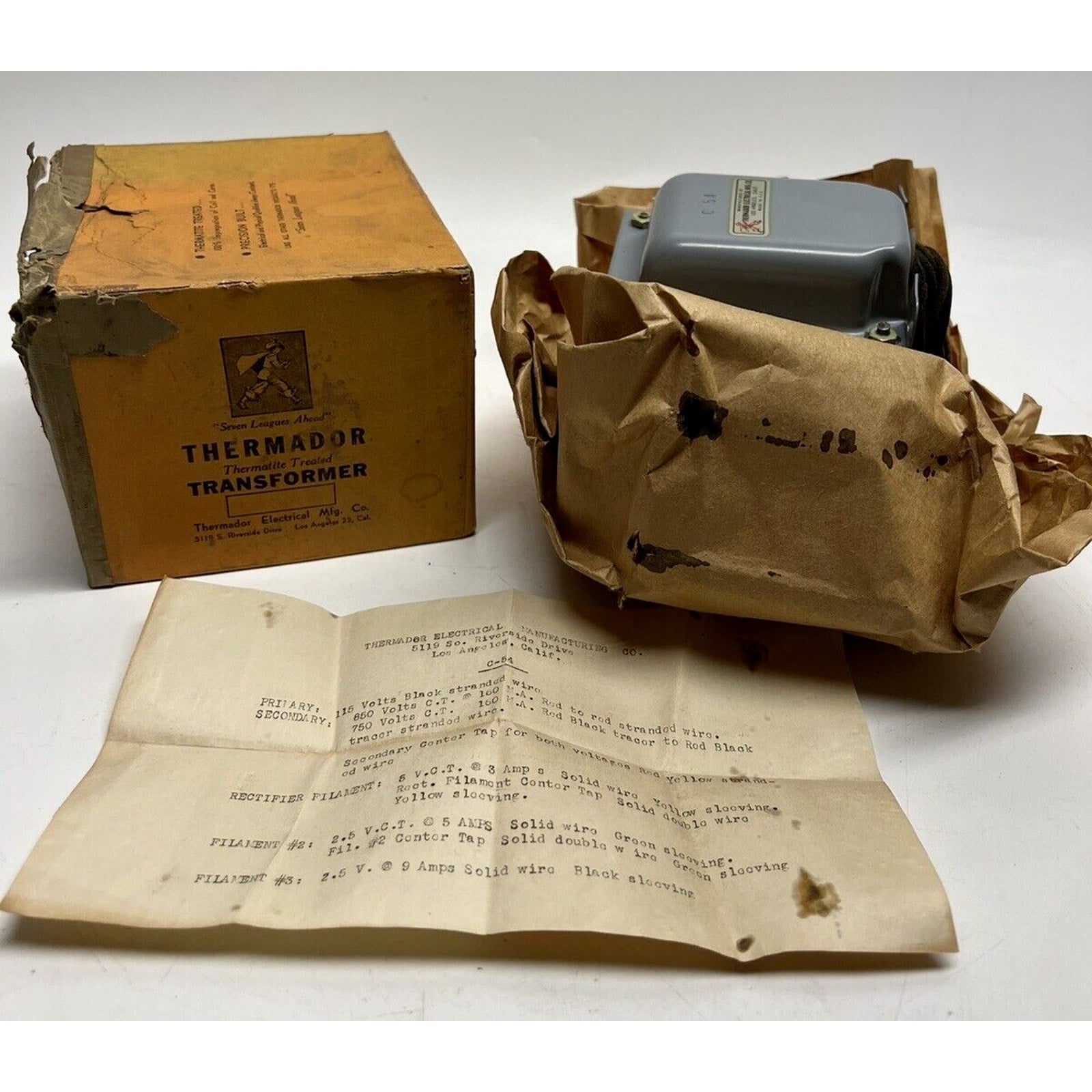 VINTAGE "RARE" Thermador Transformer C-54 BRAND NEW CONDITION IN ORIGINAL BOX
