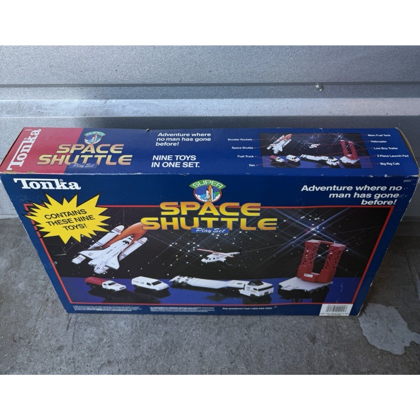 VTG Tonka 2001 Tough Ones NASA Space Shuttle Gift Set Truck Steel Discovery Toy