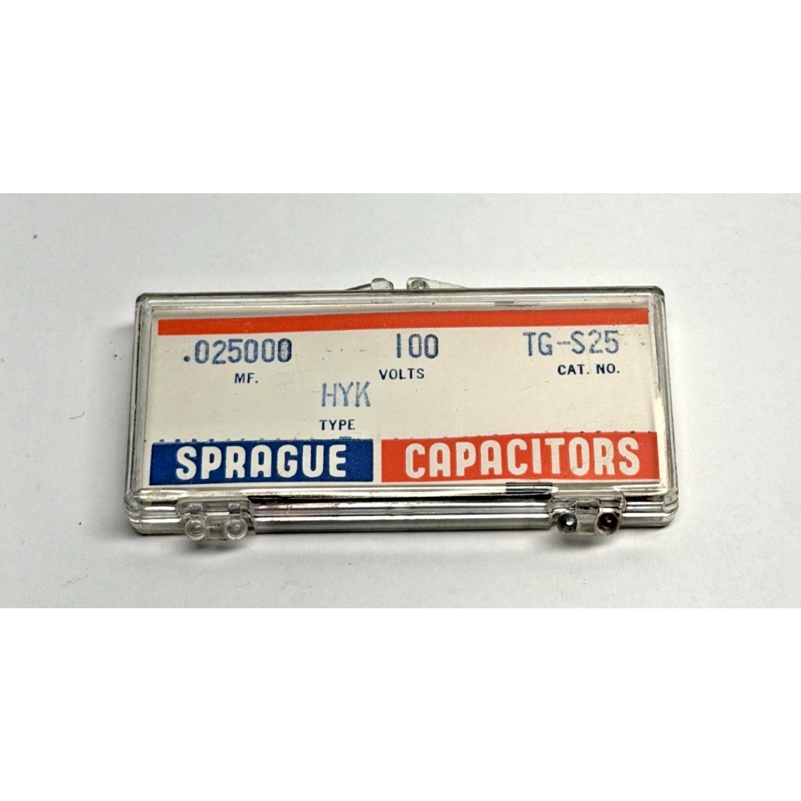 VINTAGE Sprague Cera-Mite Ceramic Disc Capacitor .025uF 100V TG-S25