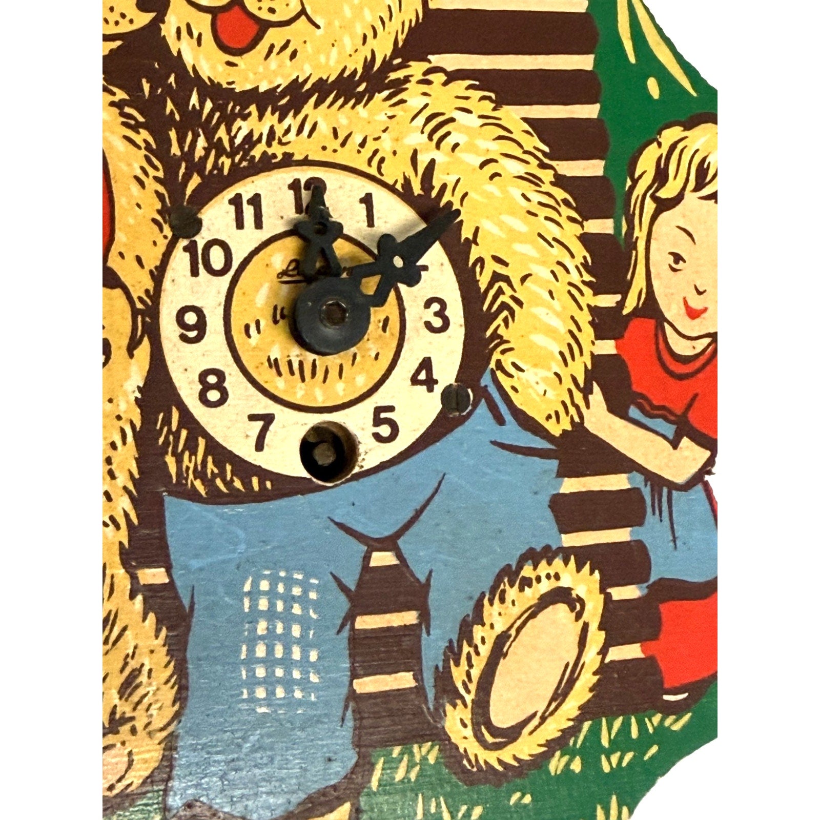 Vintage Engstler Germany Clock The 3 Bears Untested