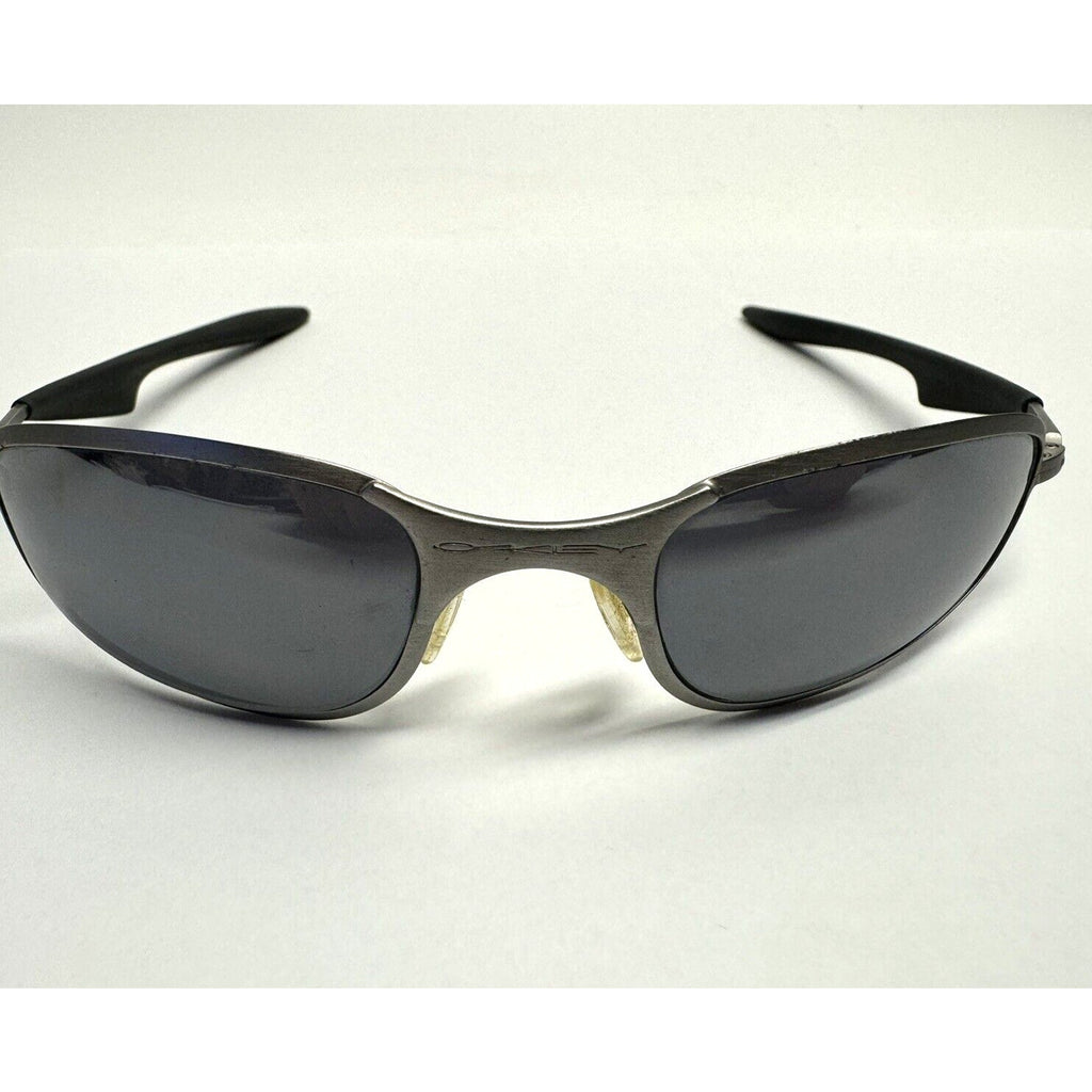VINTAGE Oakley A Wire 1.0 Brushed Thick / Black Iridium SKU: 05-565 - EXCELLENT!