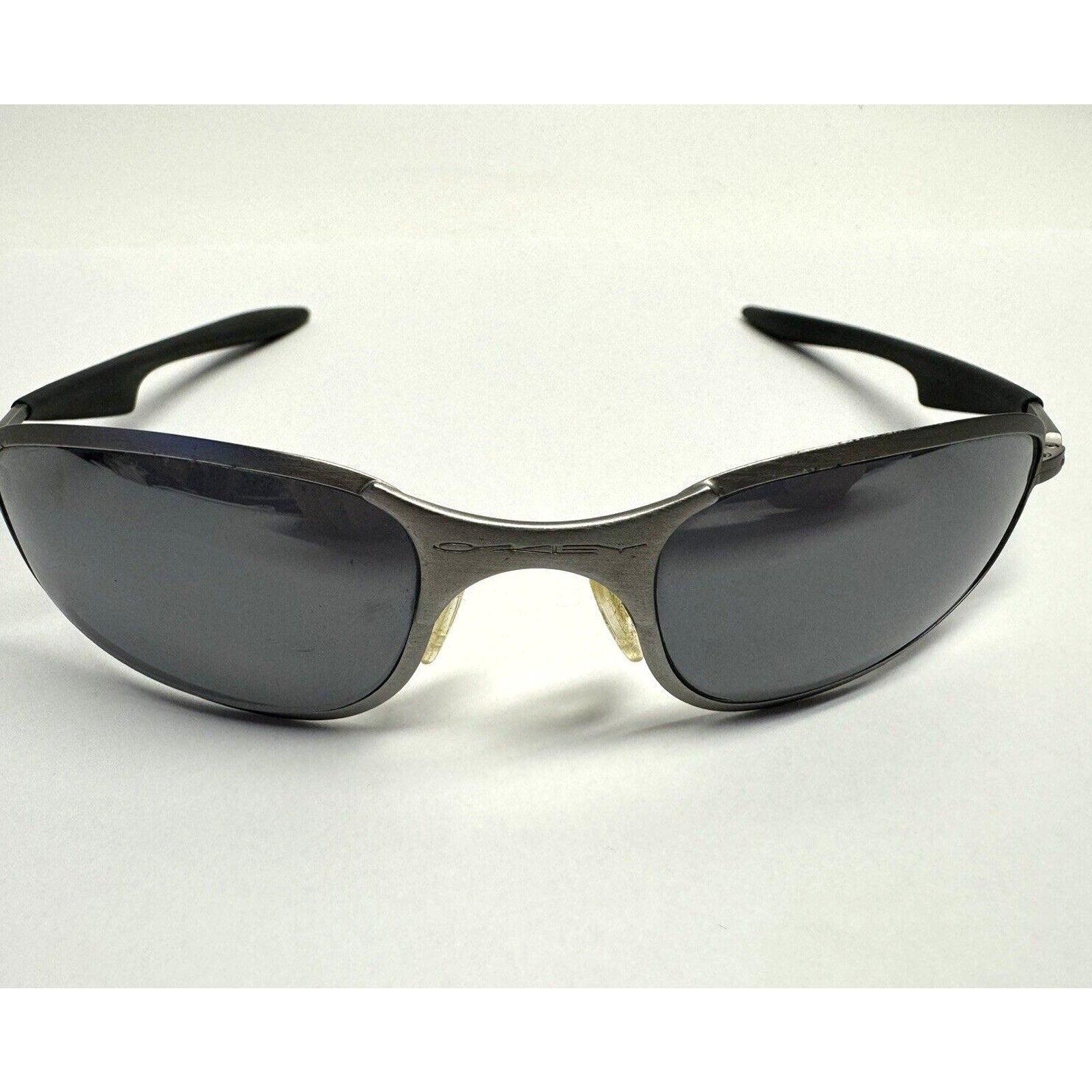VINTAGE Oakley A Wire 1.0 Brushed Thick / Black Iridium SKU: 05-565 - EXCELLENT!