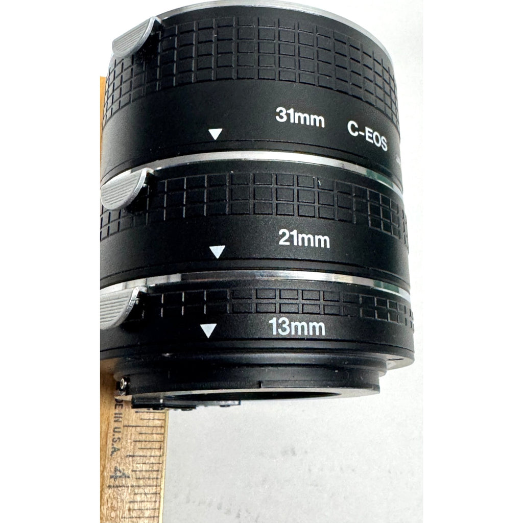 Vintage Cambron Auto Extension Tube SET NEW F/ Canon EOS Camera 13mm 21mm 31mm