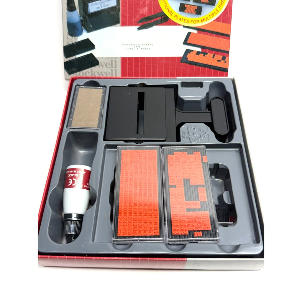 Vintage NOS Stockwell Self-Inking Printing Kit