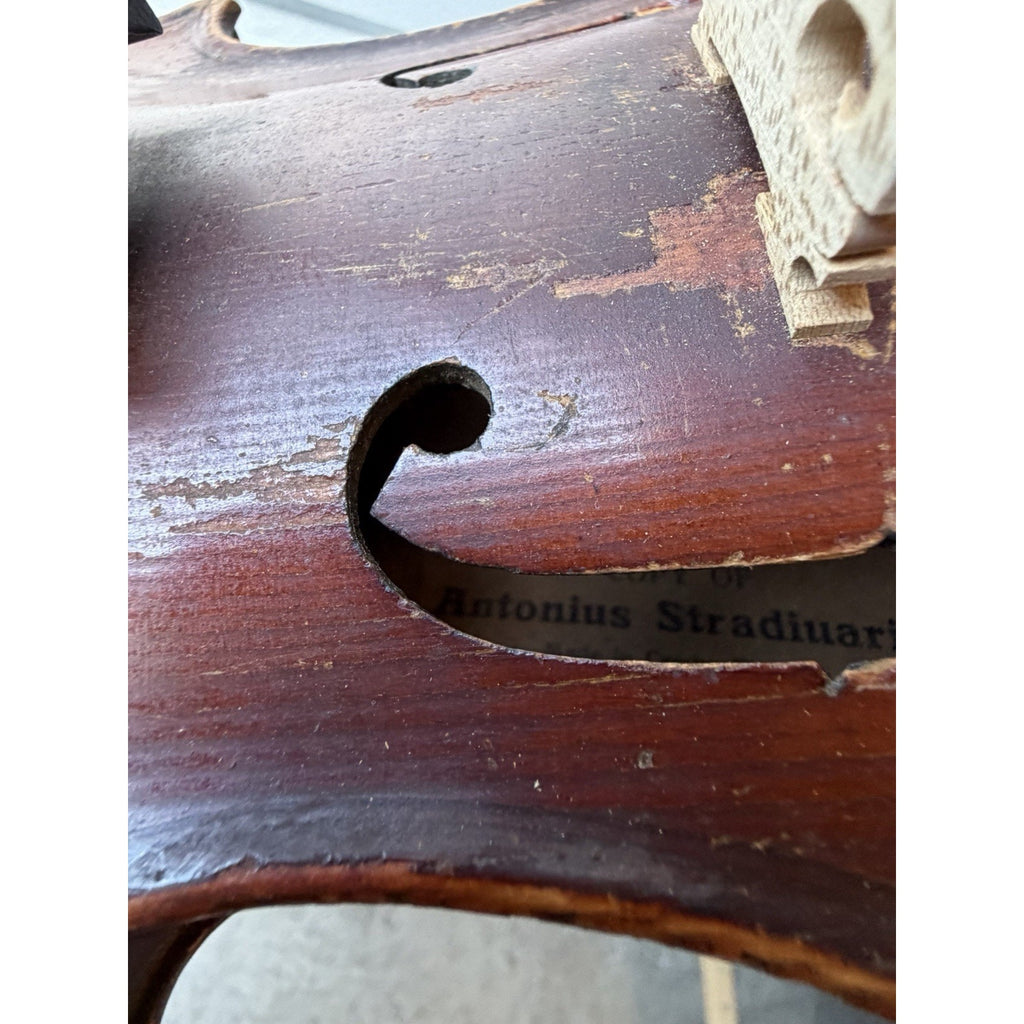 VINTAGE Violin Copy of Antonius Stradivarius Made in Czechoslovakia
