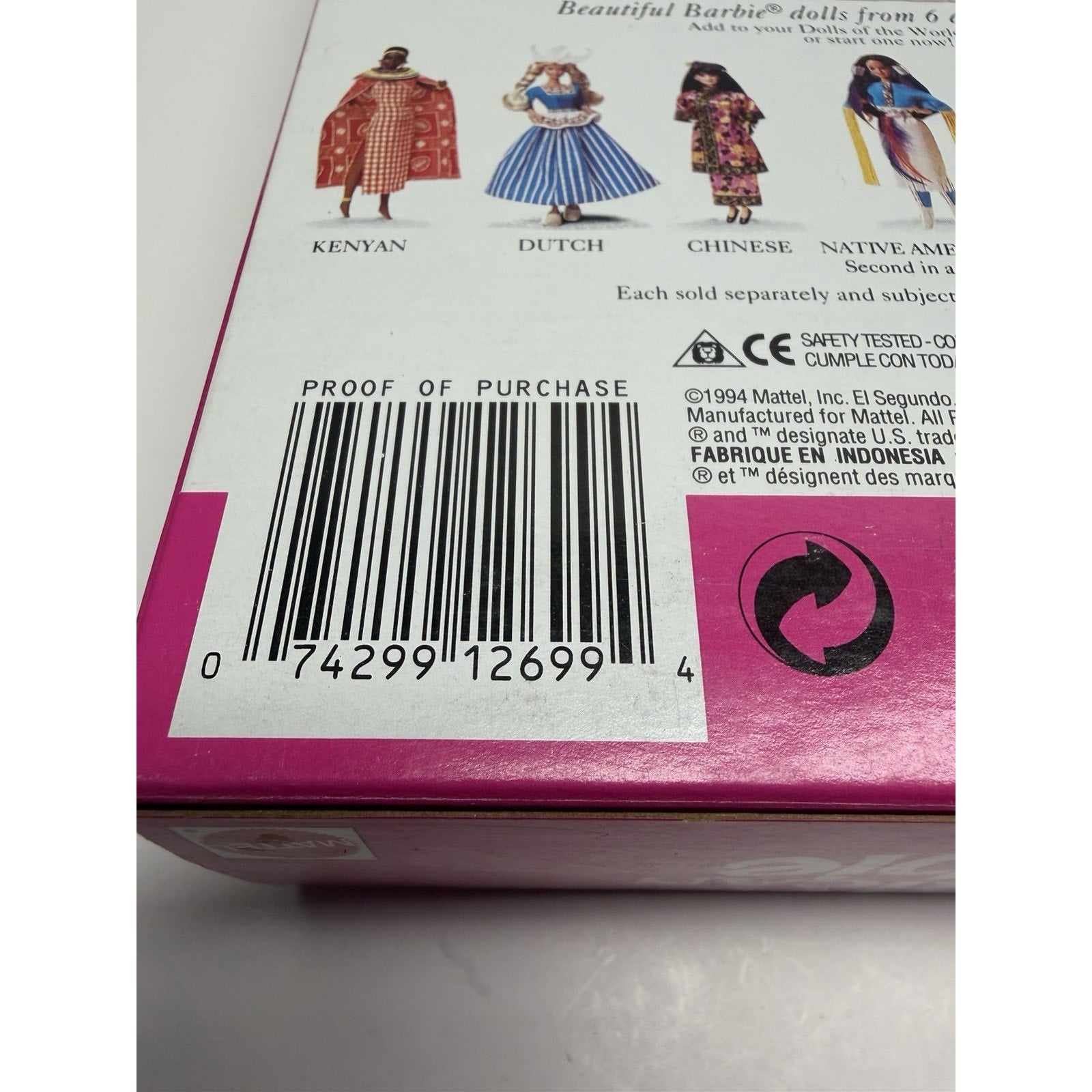 VINTAGE Mattel NATIVE AMERICAN BARBIE Doll 1994 Dolls of the World 3RD Edition