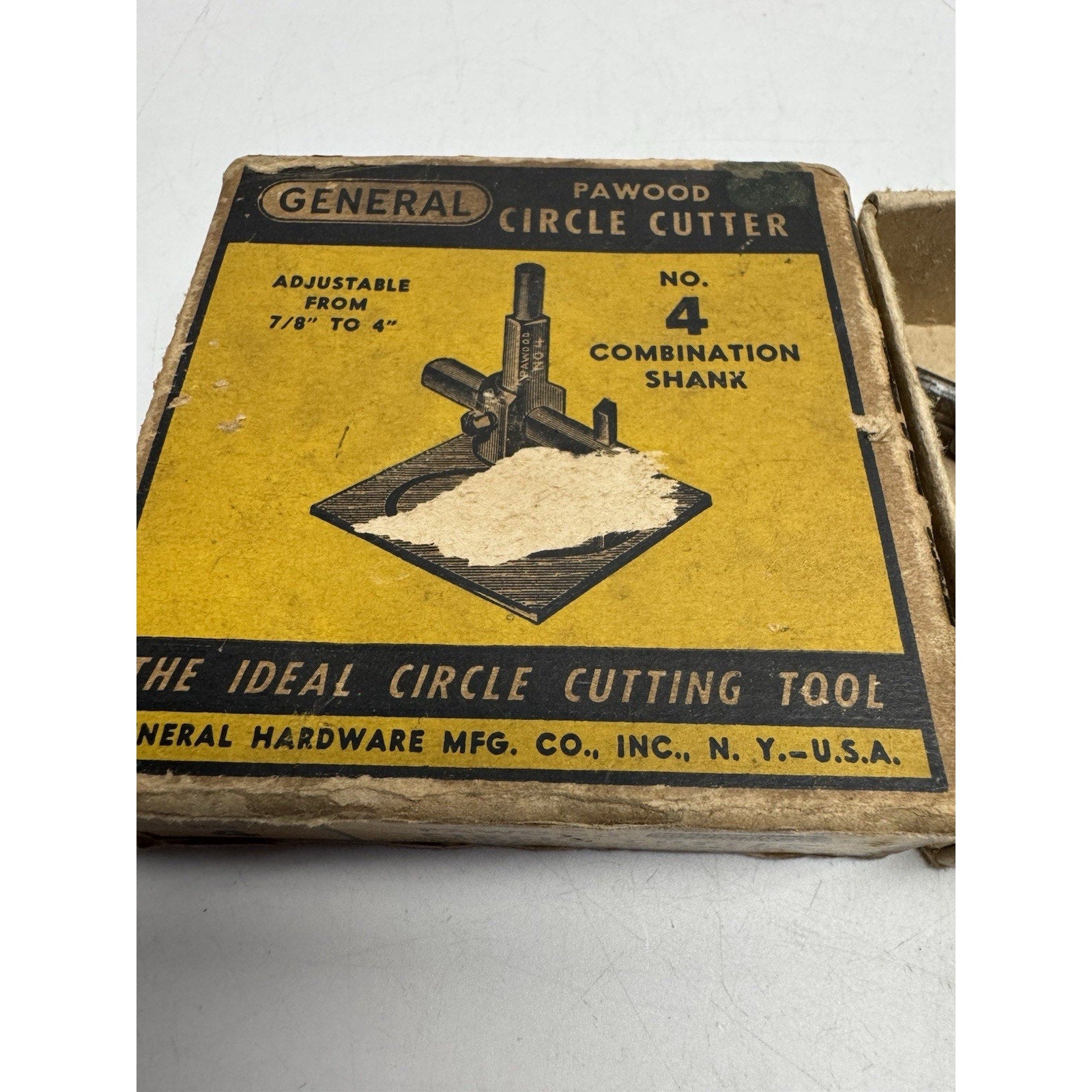 VINTAGE PAWOOD GENERAL Circle Cutter No 4 Tool Made in USA