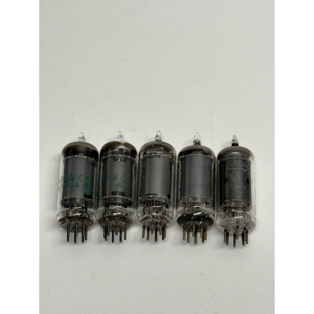 VINTAGE Lot Of 5 6AU6 Electron Tubes Made in Japan