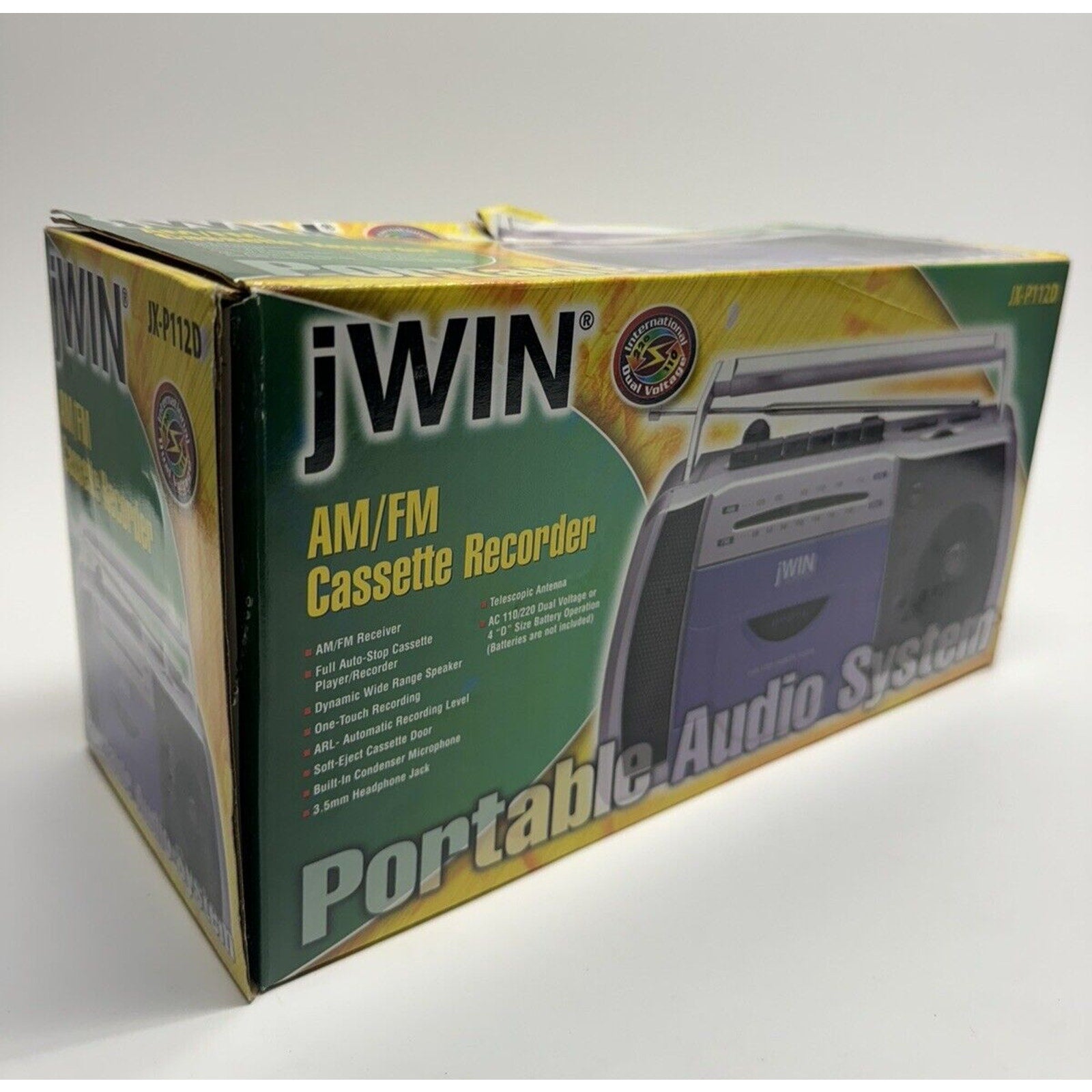 VINTAGE 2001 SEALED NEW jWin AM/FM Cassette Recorder JX-P112D