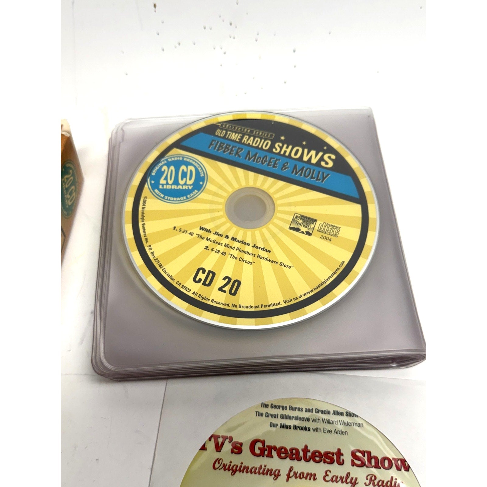 Vtg Fibber McGee & Molly, Old Time Radio Shows, 20 CD Library