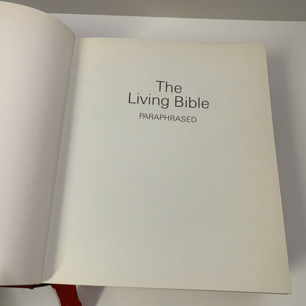 VINTAGE "NEW" The Living Bible Family Edition Paraphrased 1973
