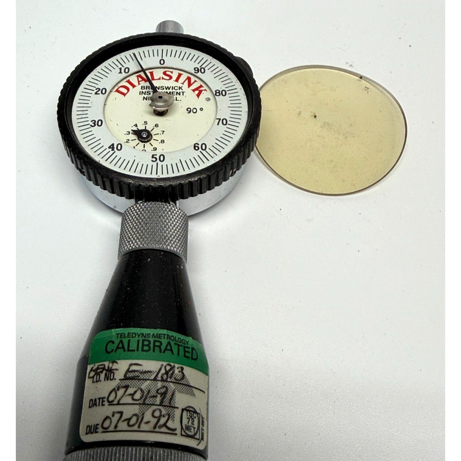 Vintage Brunswick Engineering DS-5090CF Dialsink Chamfer Gage 0-90°