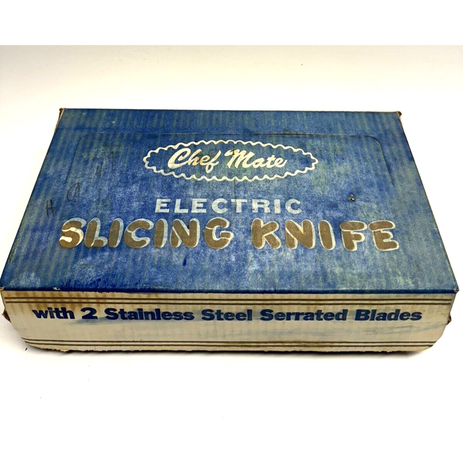 Vintage NOS Electric Slicing Carving Knife Dry-Harbor Chef Mate 7001