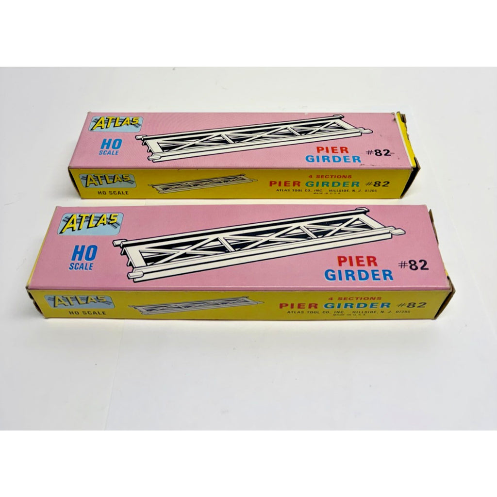 NEW 2 Sets Of Atlas Pier Girder #82-100 HO Scale 4 Sections Each Set Vintage NOS