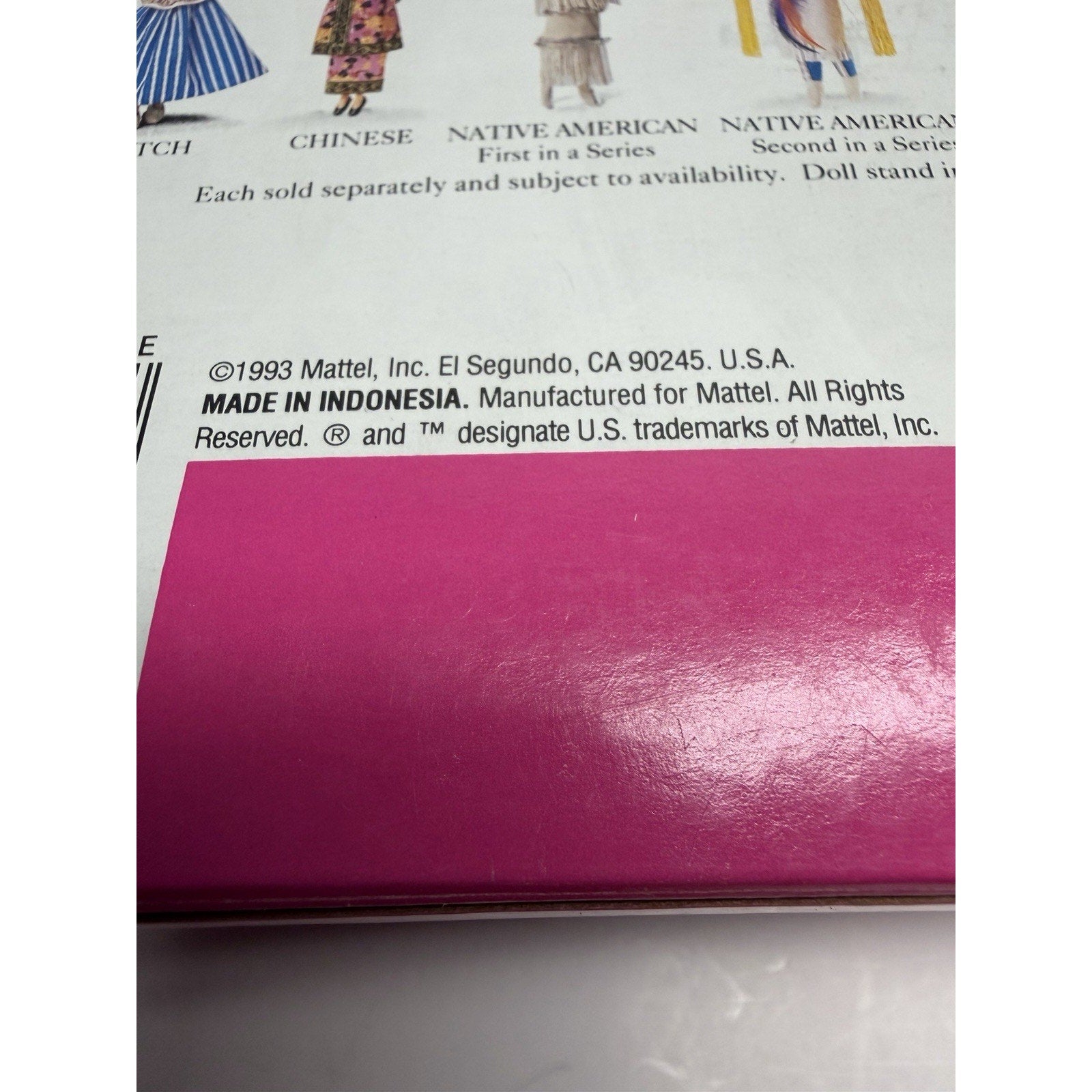 VINTAGE 1993 Native American Barbie Doll 11609 Dolls Of The World Second Edition