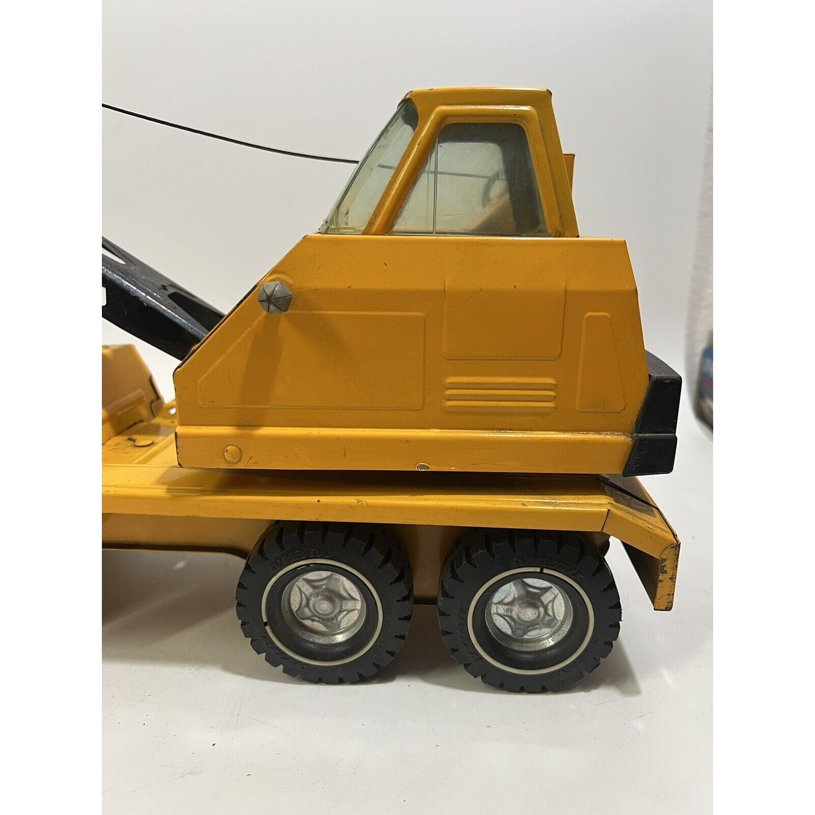 VINTAGE NYLINT PRESSED STEEL JUMBO MICHIGAN CRANE AIR BRAKES TRUCK SHOVEL METAL