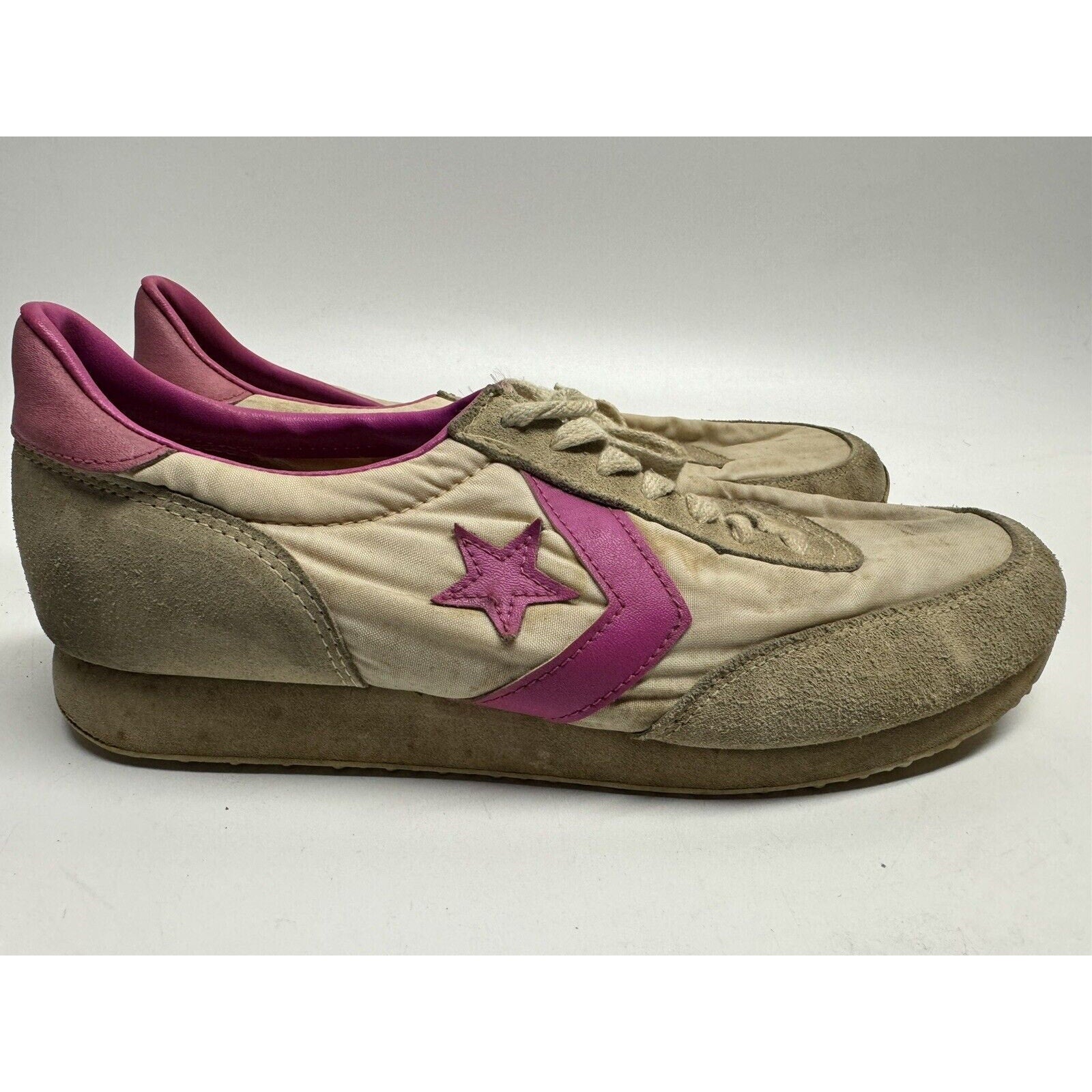 VINTAGE Converse L.A Olympics 1980's Magenta Trainers US Men's Size 9