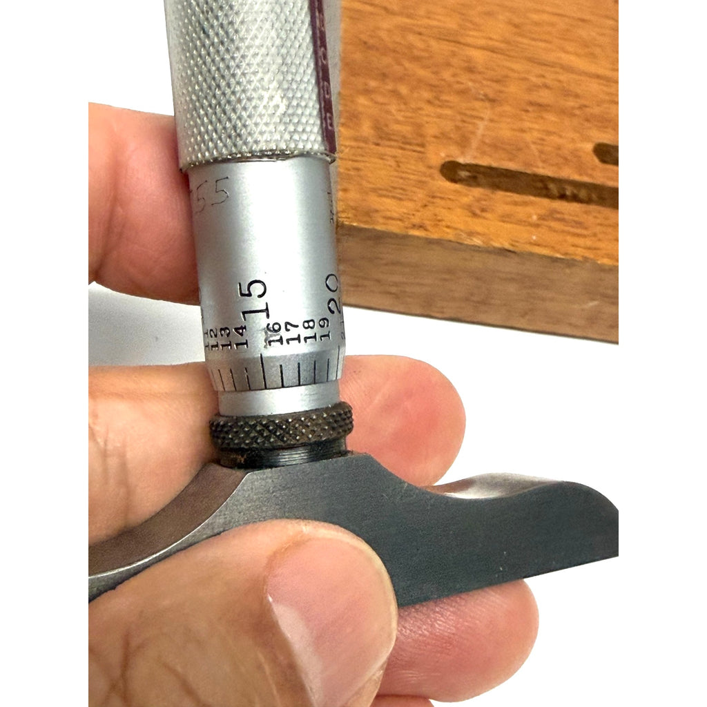 Vintage Starrett Model 445 Depth Micrometer Set