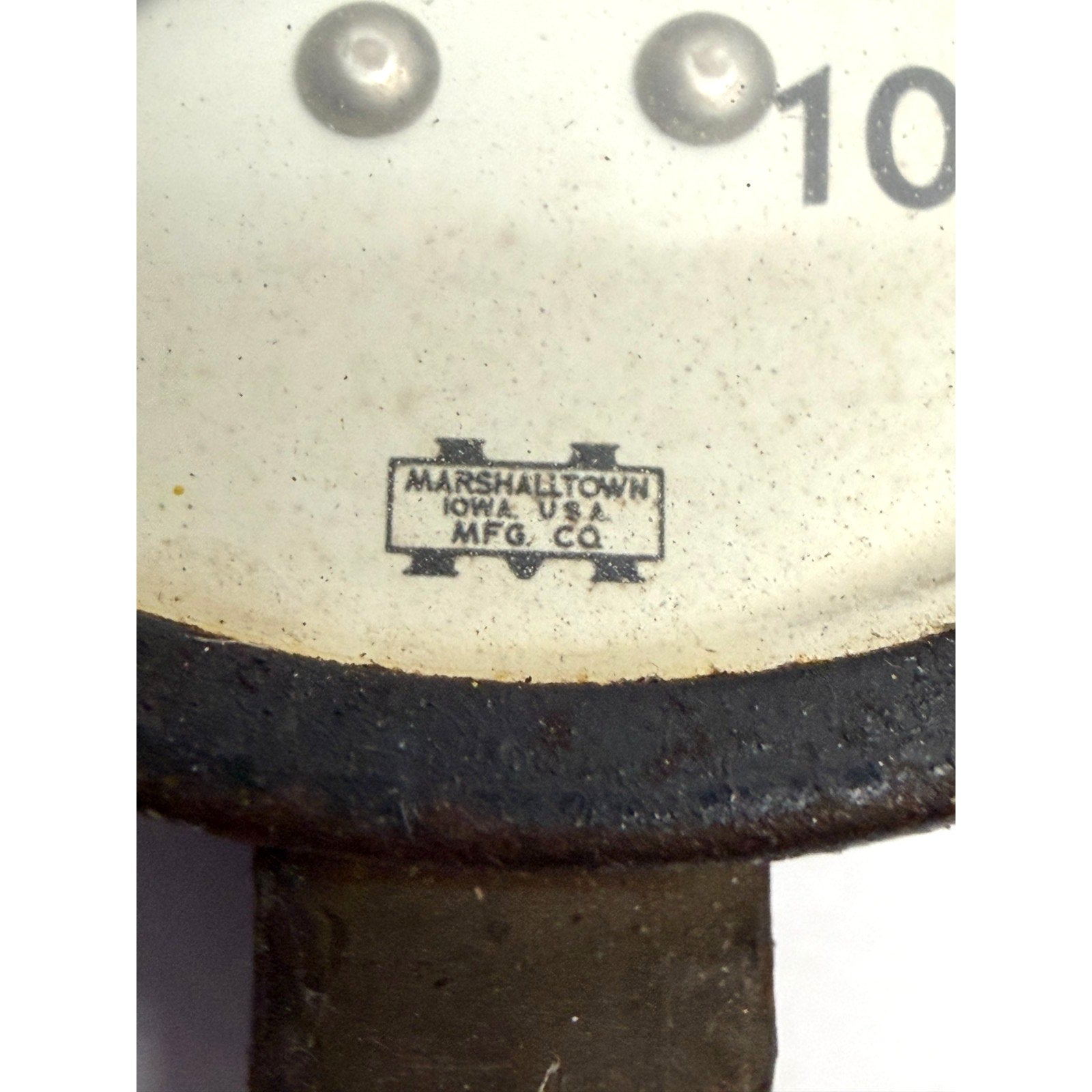 Vintage Marshall Town Pressure Gauge Large Dial; 0-100
