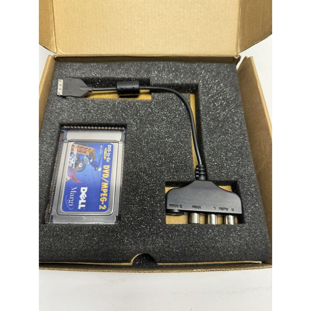 VINTAGE NOS NEW Dell Margi DVD-to-Go DVD/MPEG-2 PCMCIA PC Card Made in Japan