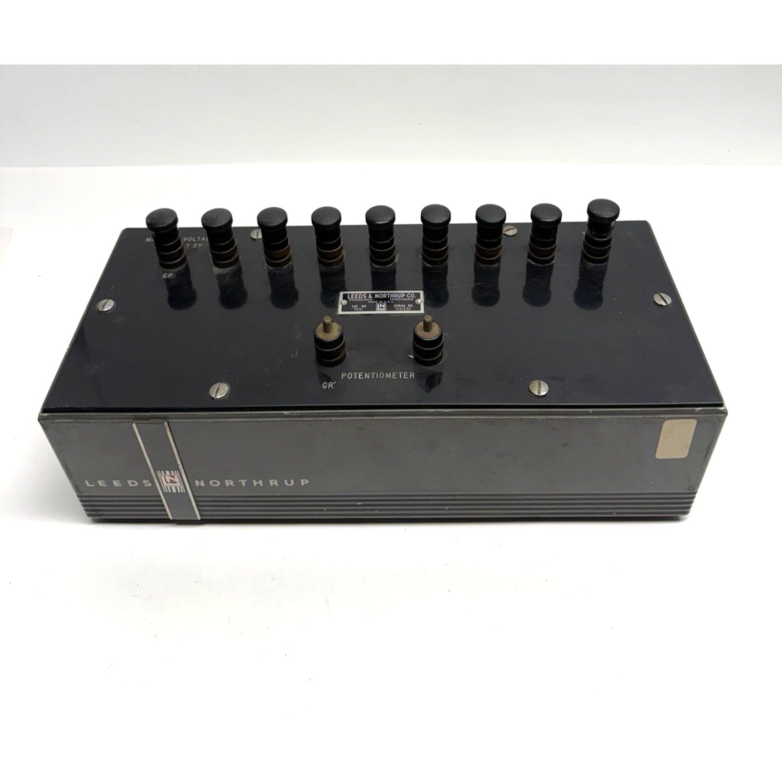 VINTAGE LEEDS & NORTHRUP 7591 VOLT BOX POTENTIOMETER ~~ UNTESTED
