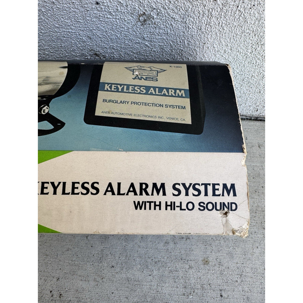 VINTAGE SEALED BOX ANES Keyless Alarm System W/Hi-Lo Sound Made in USA