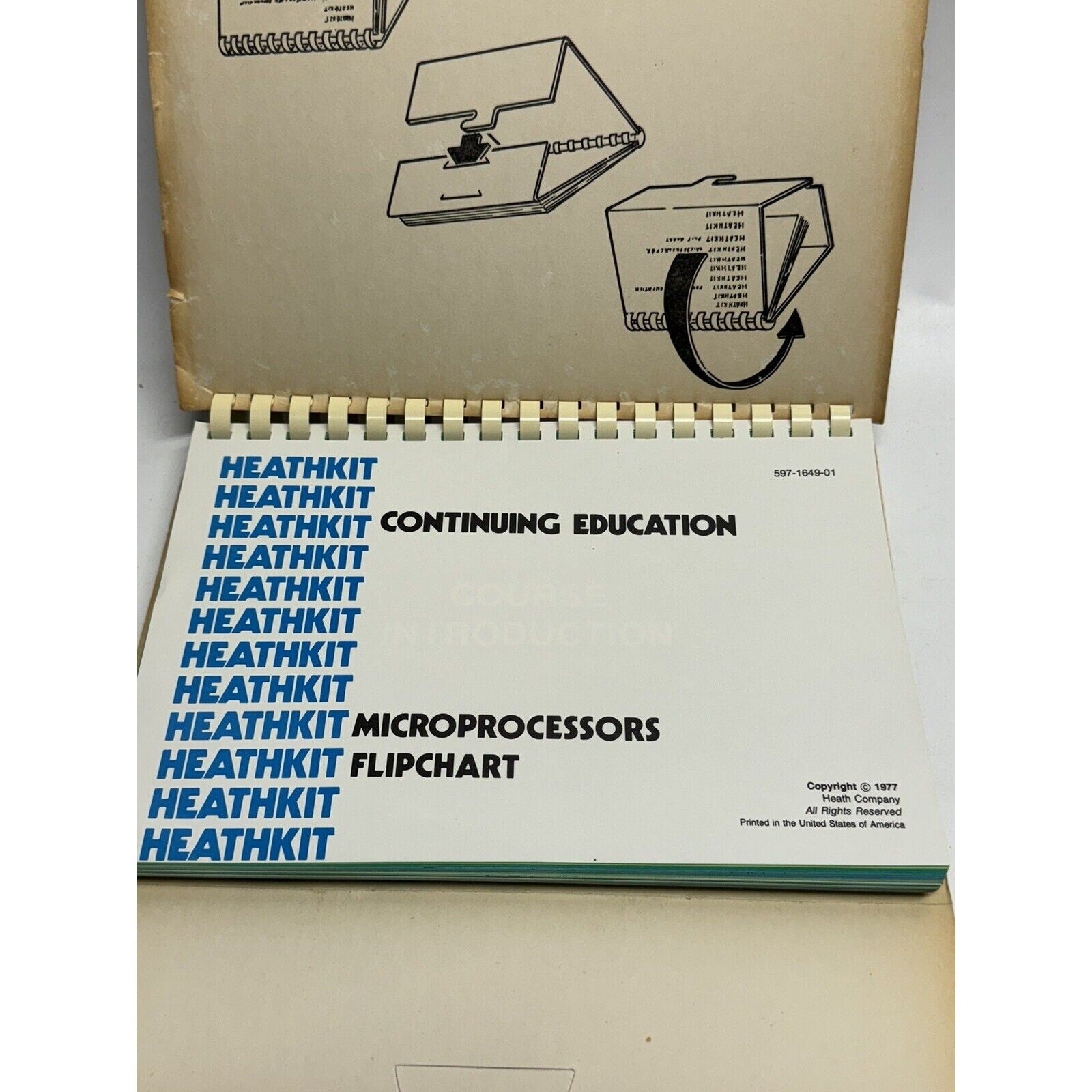 VINTAGE "RARE" Heathkit Continuing Education Microprocessors FLlipchart 1977
