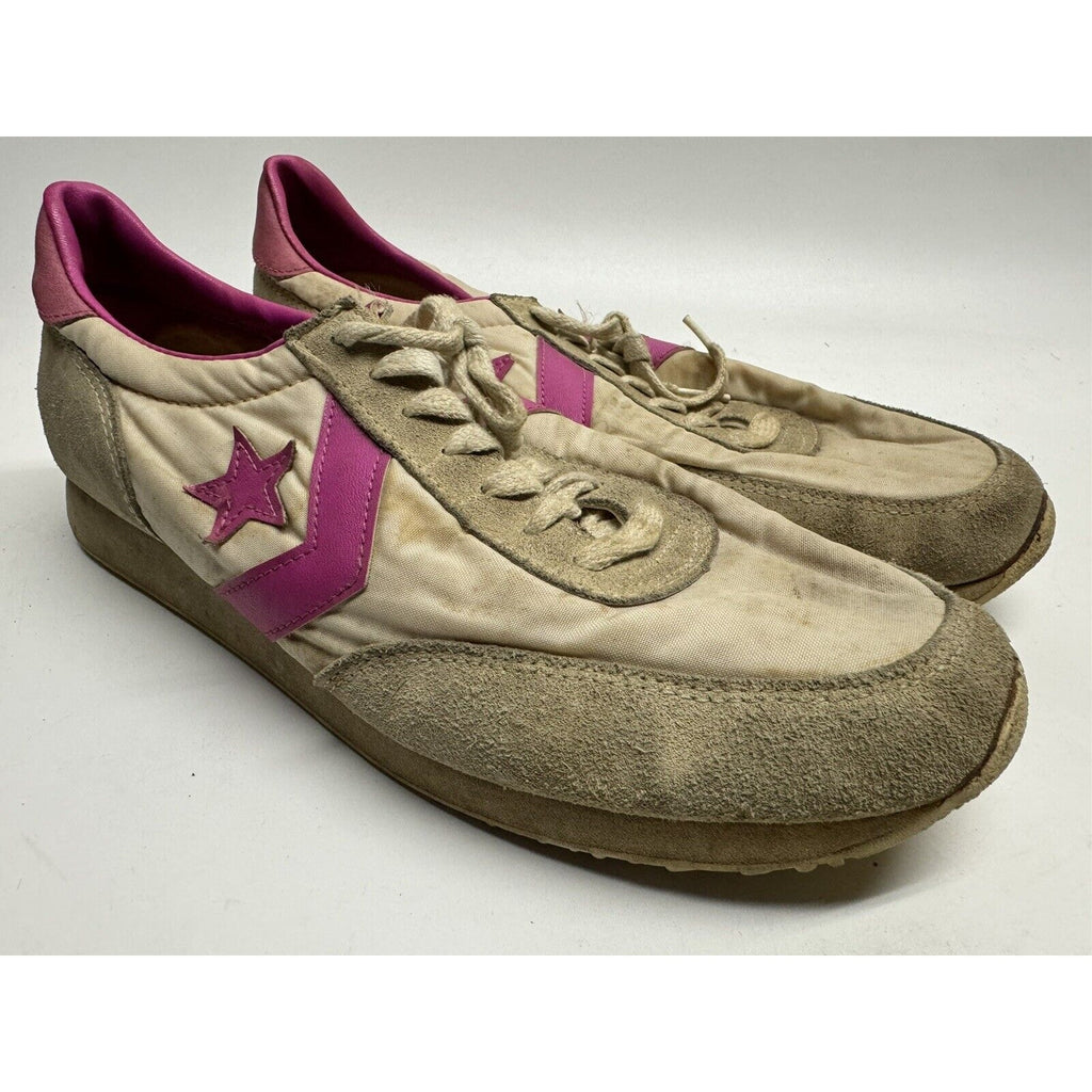 VINTAGE Converse L.A Olympics 1980's Magenta Trainers US Men's Size 9