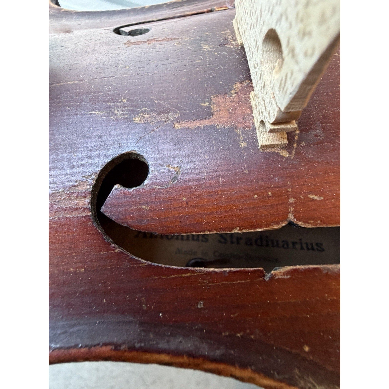 VINTAGE Violin Copy of Antonius Stradivarius Made in Czechoslovakia