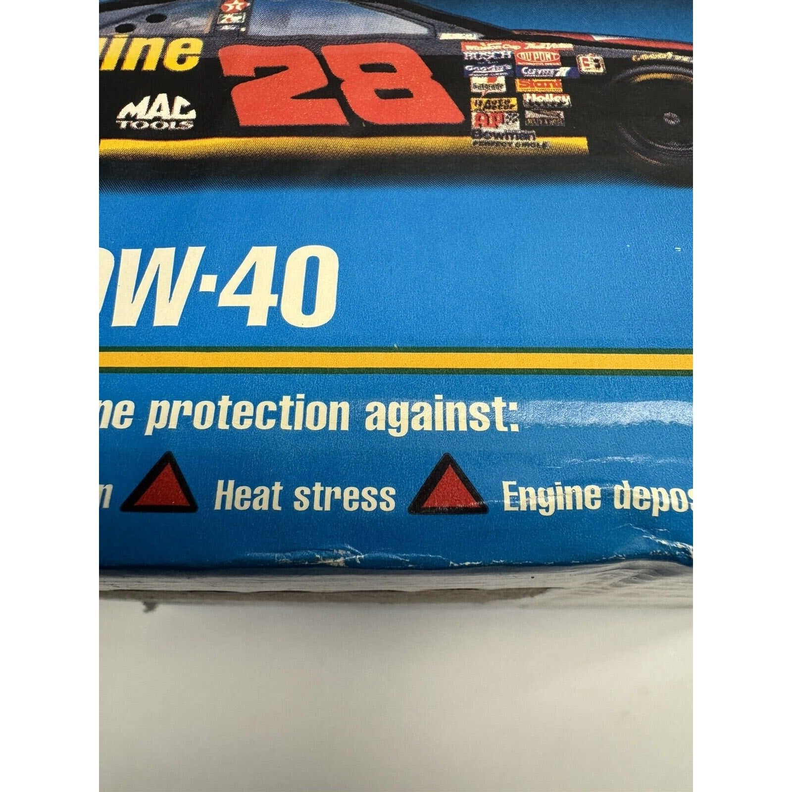 VINTAGE FACTORY SEALED BOX 12 Chevron Havoline SAE 10W-40 Motor Oil, 1 Quart USA