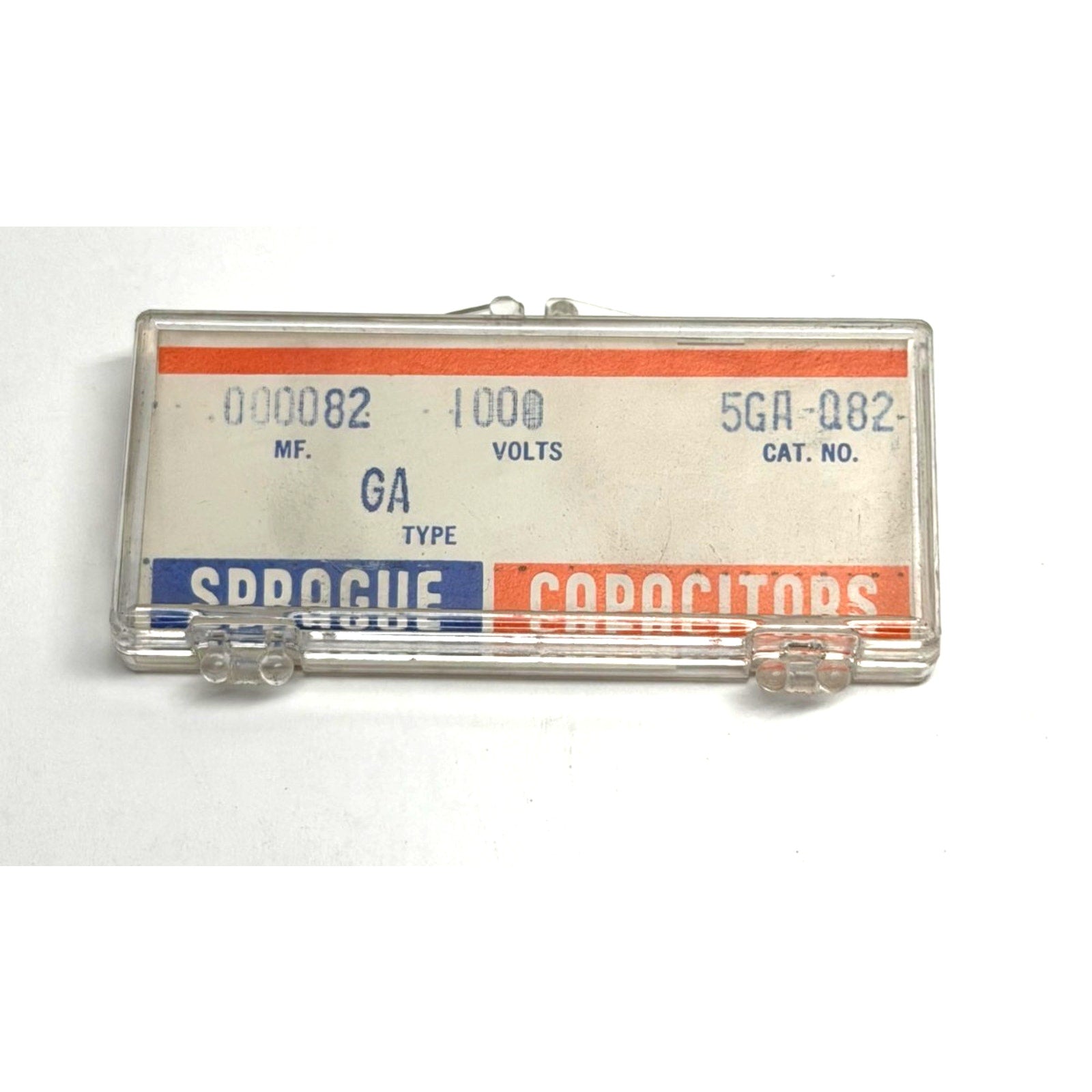 VINTAGE NOS Sprague 5GA-Q82 Ceramic Disc Capacitor 0.000082 MF 1000V (NOS)