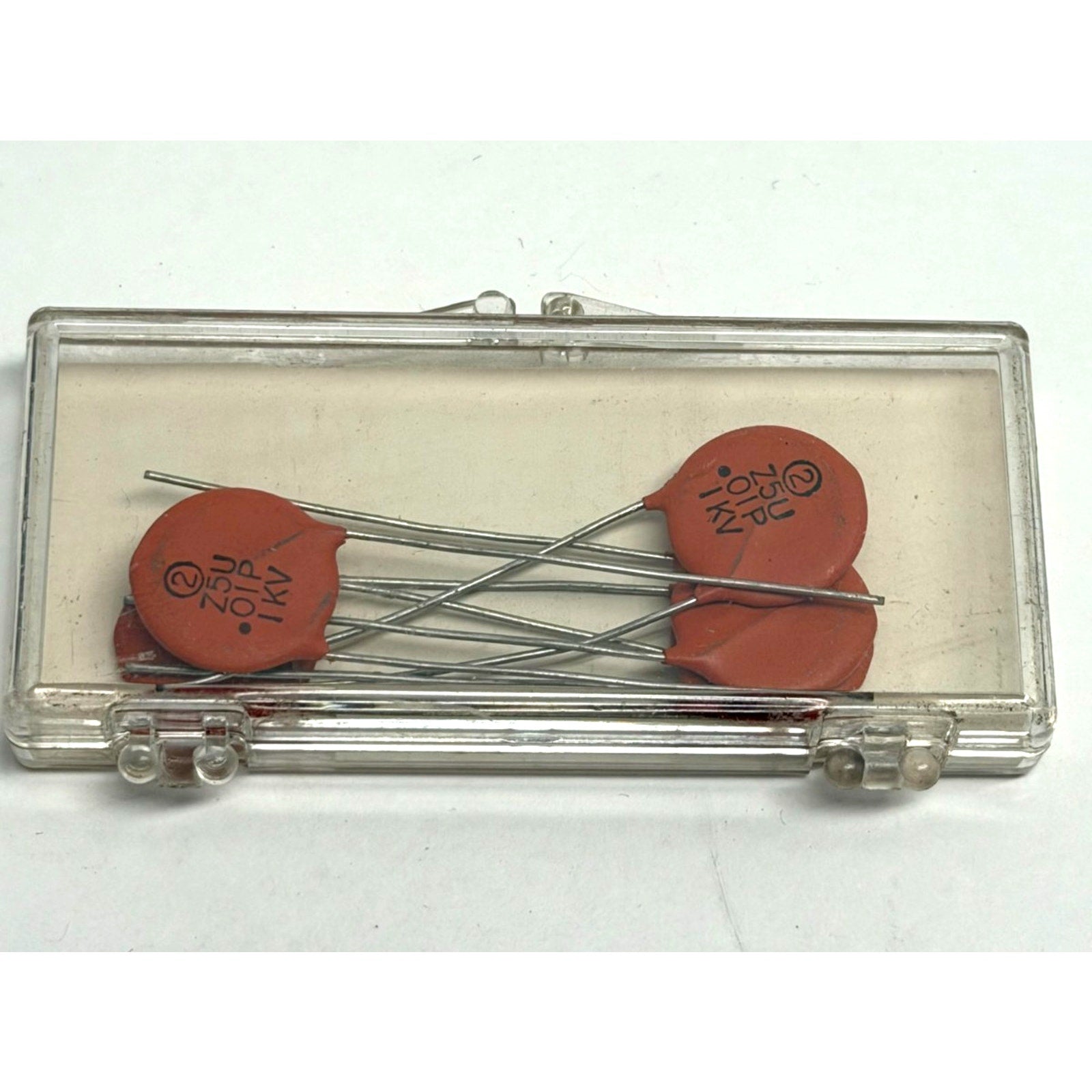 Vtg 5pc NOS Sprague 5HK-S10 .01uF 1000V 1kV Ceramic Disc Capacitors HYK Z5U