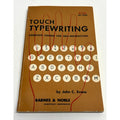 VTG Touch Typewriting John C. Evans 1960 Complete Course For Self Instruction