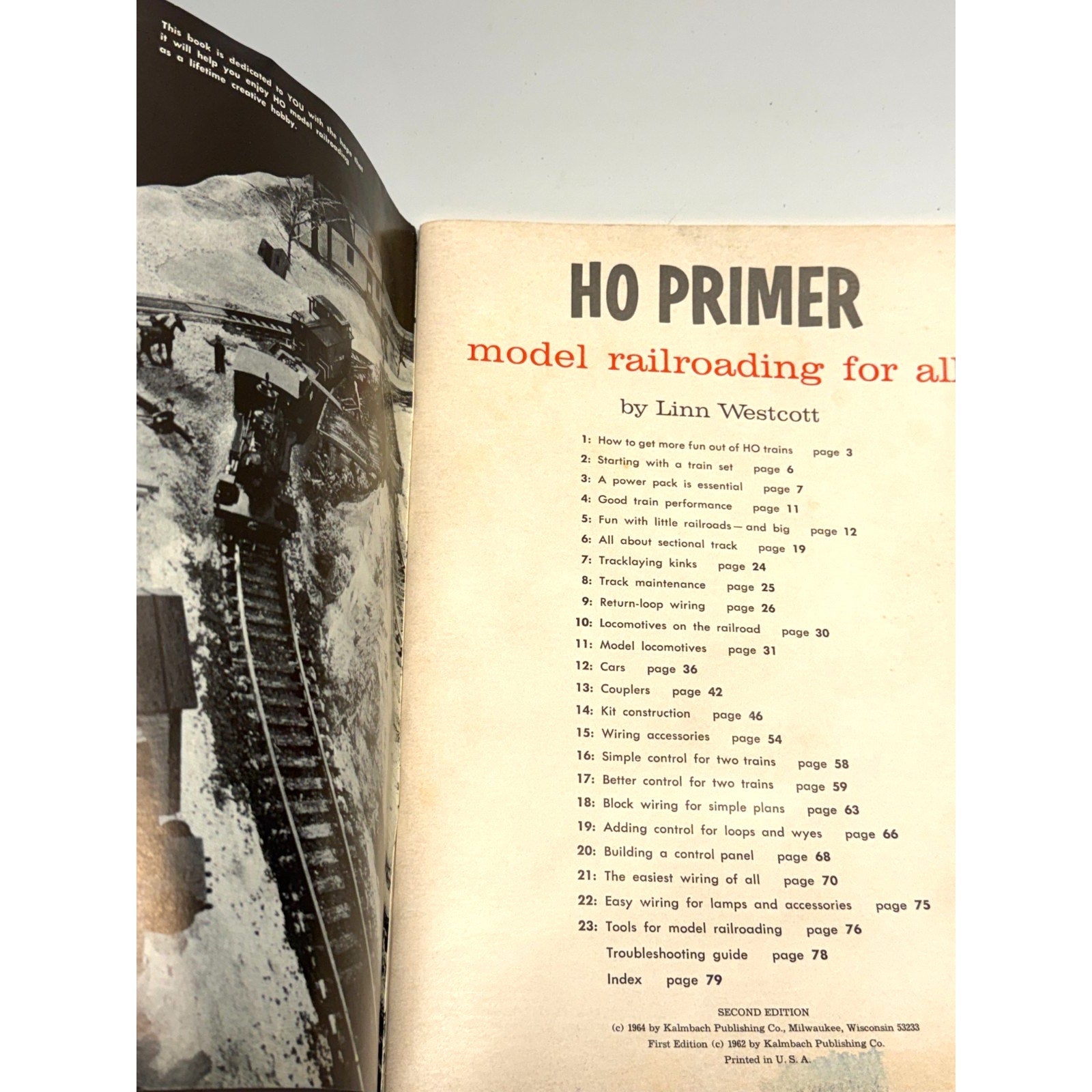 Vintage HO Scale Lot of 3 Books: Atlas Layouts, HO Primer, Wiring Your Layout