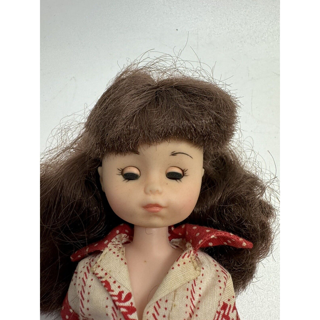 Vintage 1977 Vogue Ginny Collectible 8” Poseable Doll Moving Eyes