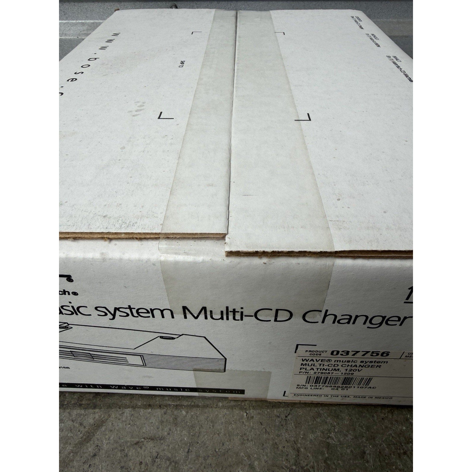 VINTAGE NOS Bose Wave Music System Multi-CD Changer Accessory Platinum White #1