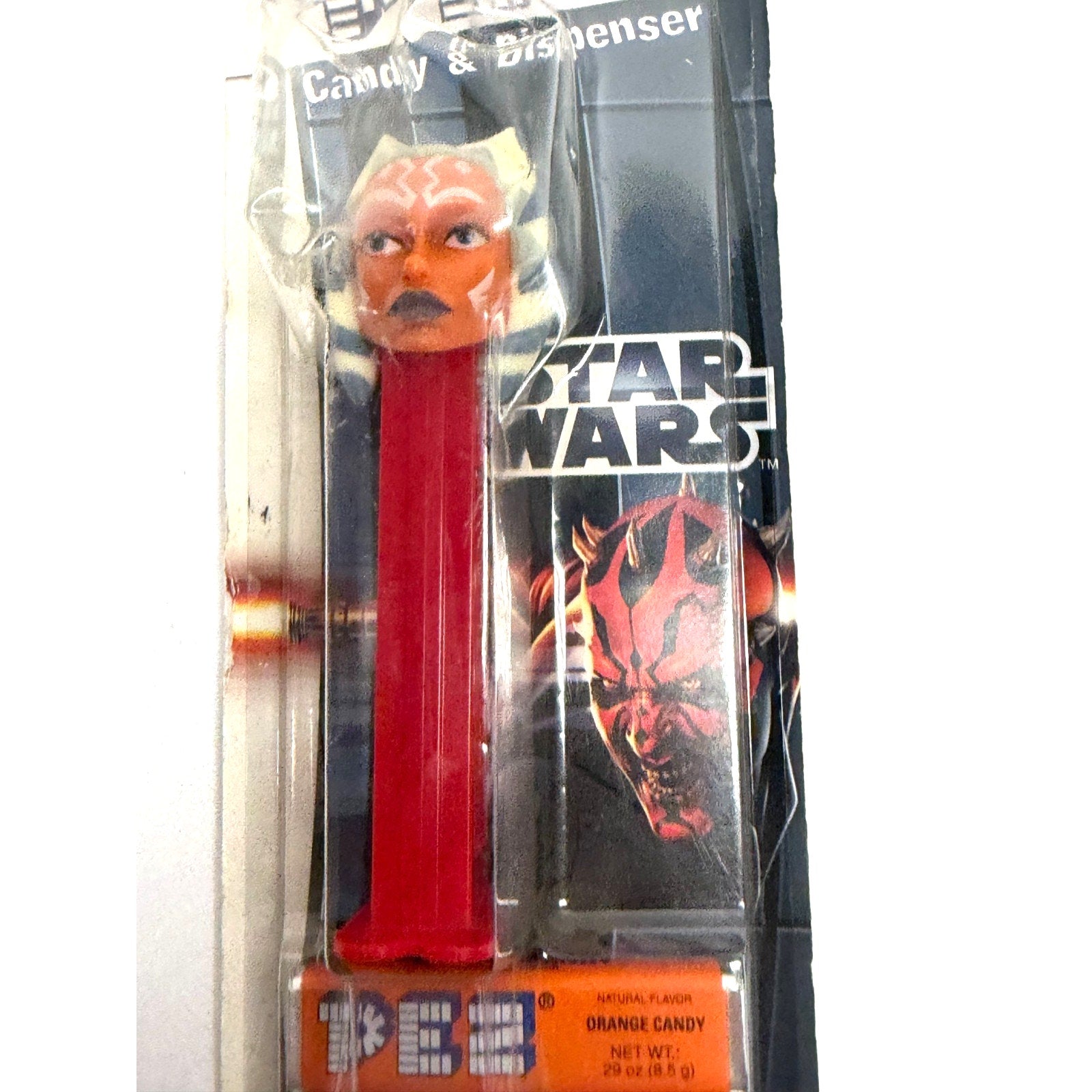 Vintage Star Wars Ahsoka Tano PEZ Candy & Dispenser