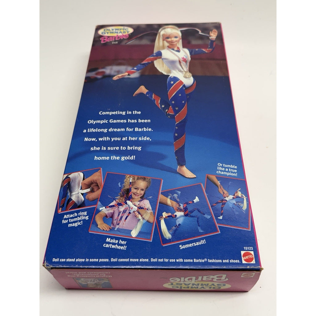 VINTAGE NOS 1995 Olympic Gymnast Barbie Doll Mattel 1996 Atlanta Games