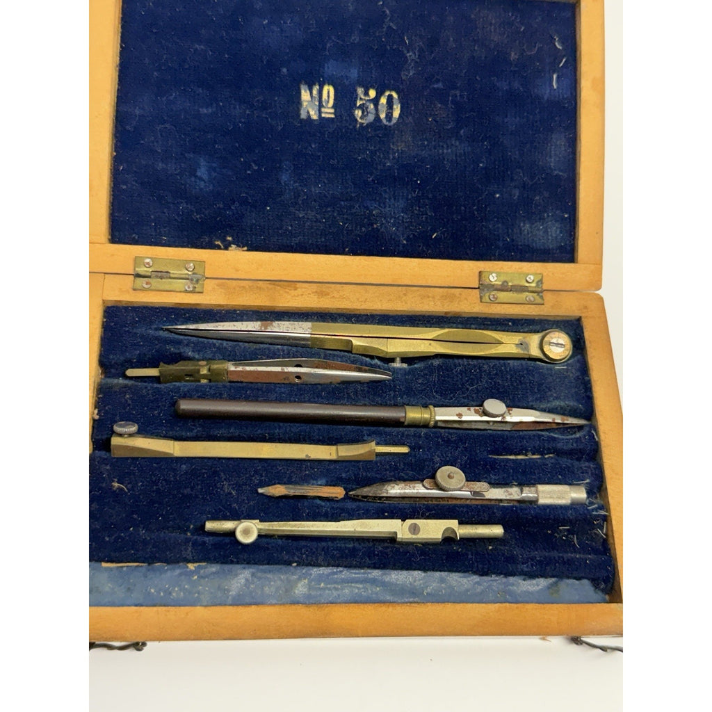 VINTAGE COMPAS SUPERIEURS BREVETES S. G. D. G. Drafting Set