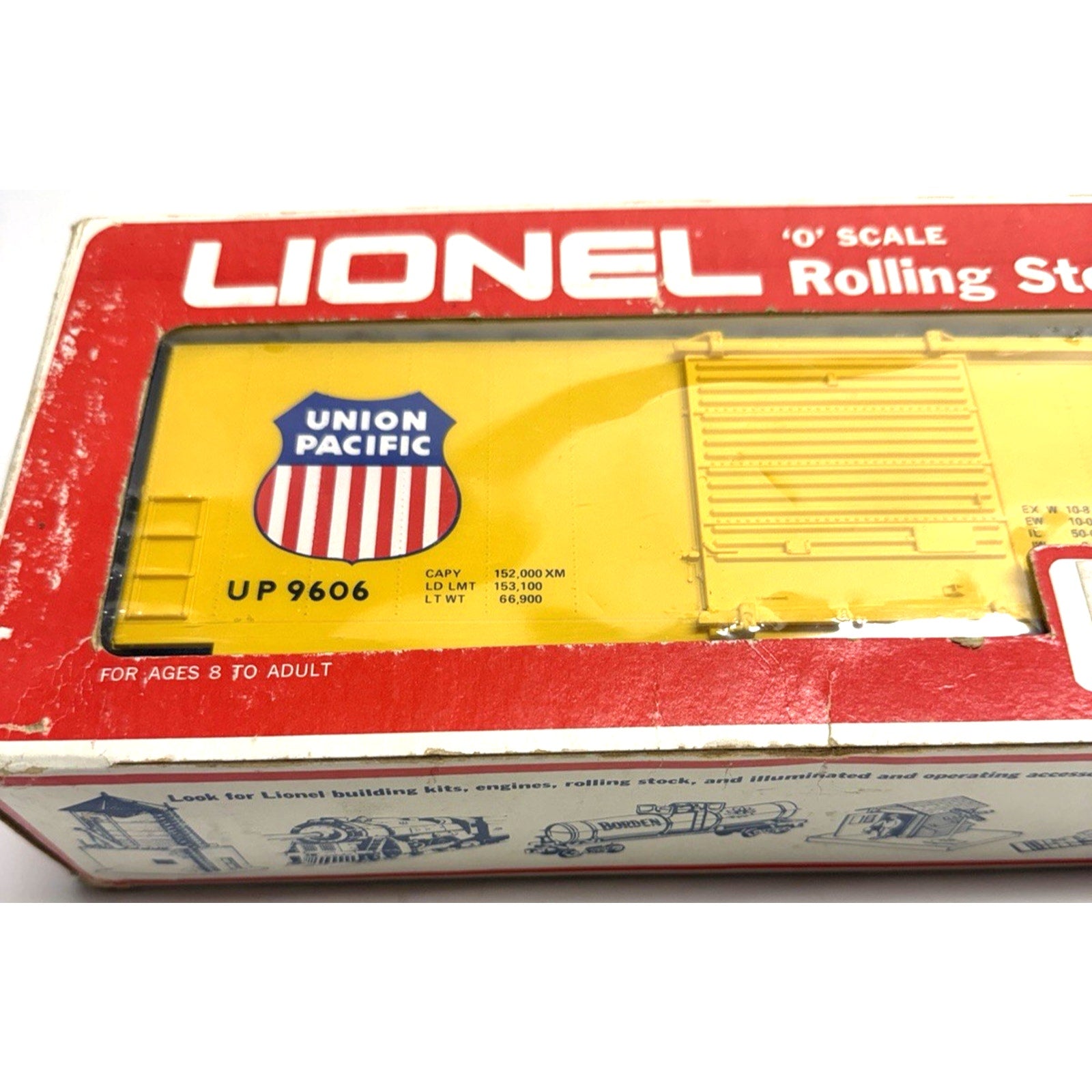 Vintage NOS Lionel 6-9606 O Gauge Union Pacific Hi-Cube Boxcar