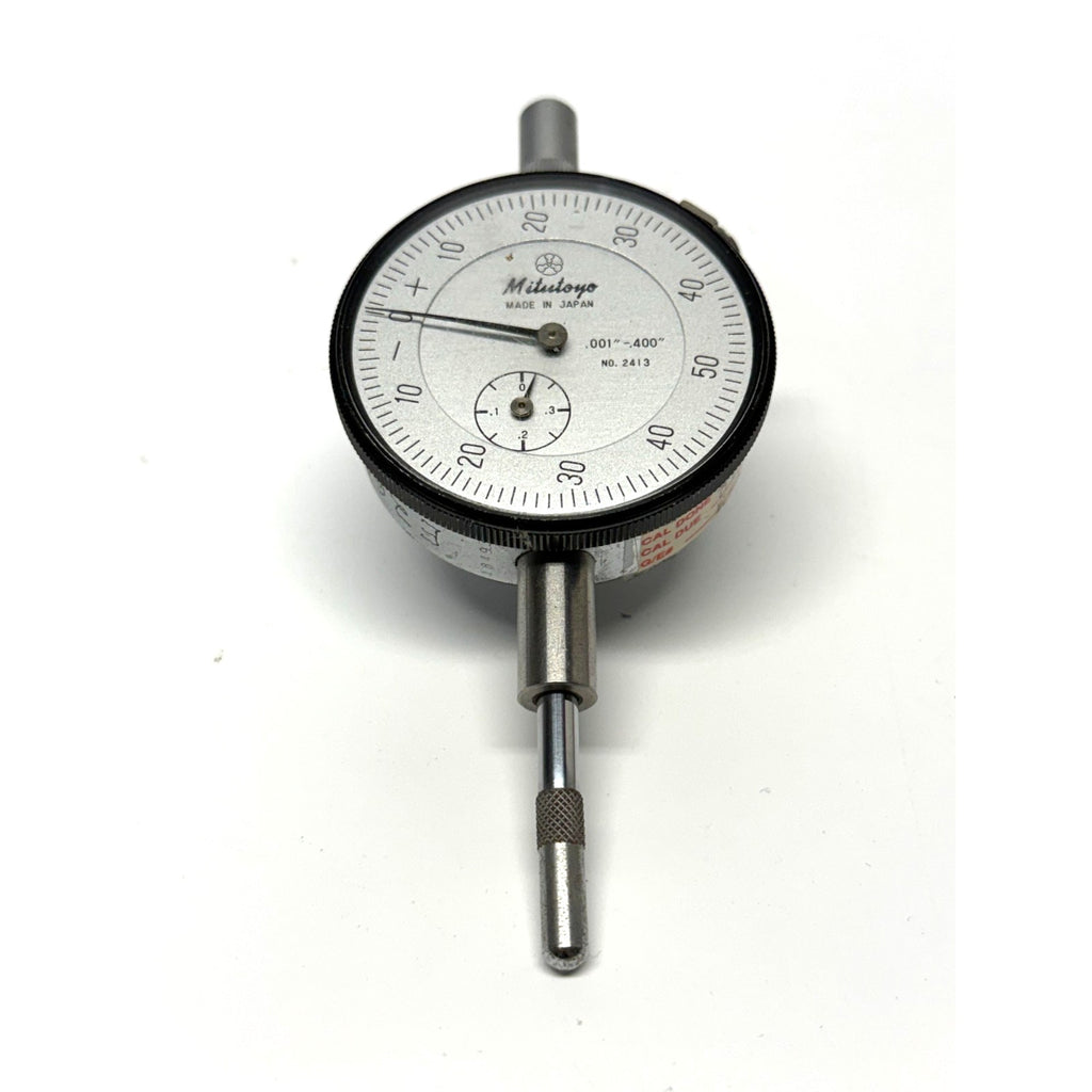 Vintage Mitutoyo 2413 Dial Indicator .001"-.400" Balanced Scale Shock Proof